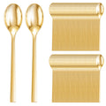 DaYammi 100Pcs Gold Plastic Spoons, Disposable Silverware, plastic Cutlery Heavy Duty Disposable Flatware Dinnerware Perfect for Dinner Parties, Gold disposable Spoons for Party Wedding Dinner