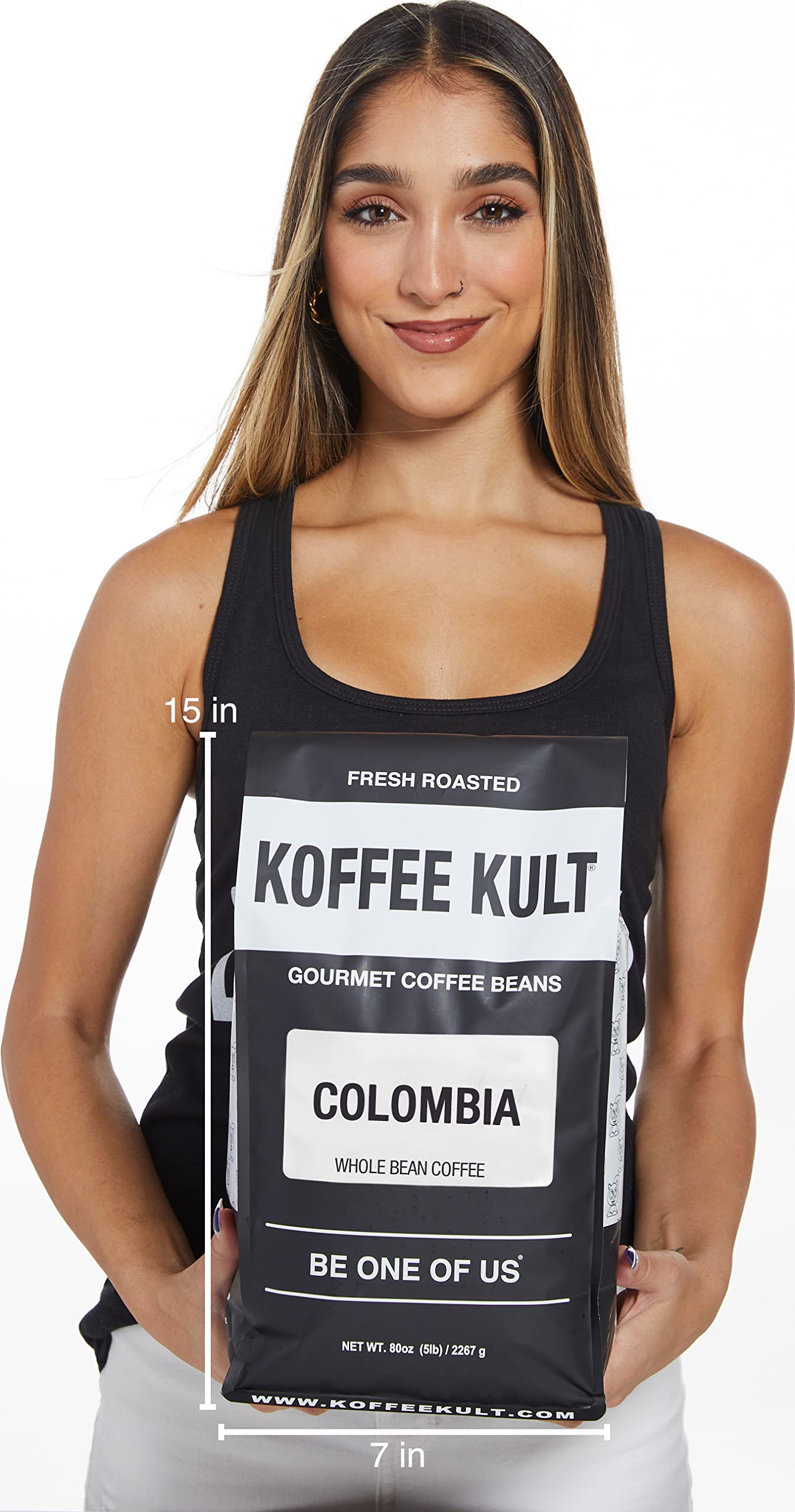 Koffee Kult Koffee Kult Medium Roast Smooth and Flavorful Ground Coffee - Perfect for a Relaxing Cup Anytime (Medium Roast, 32oz)