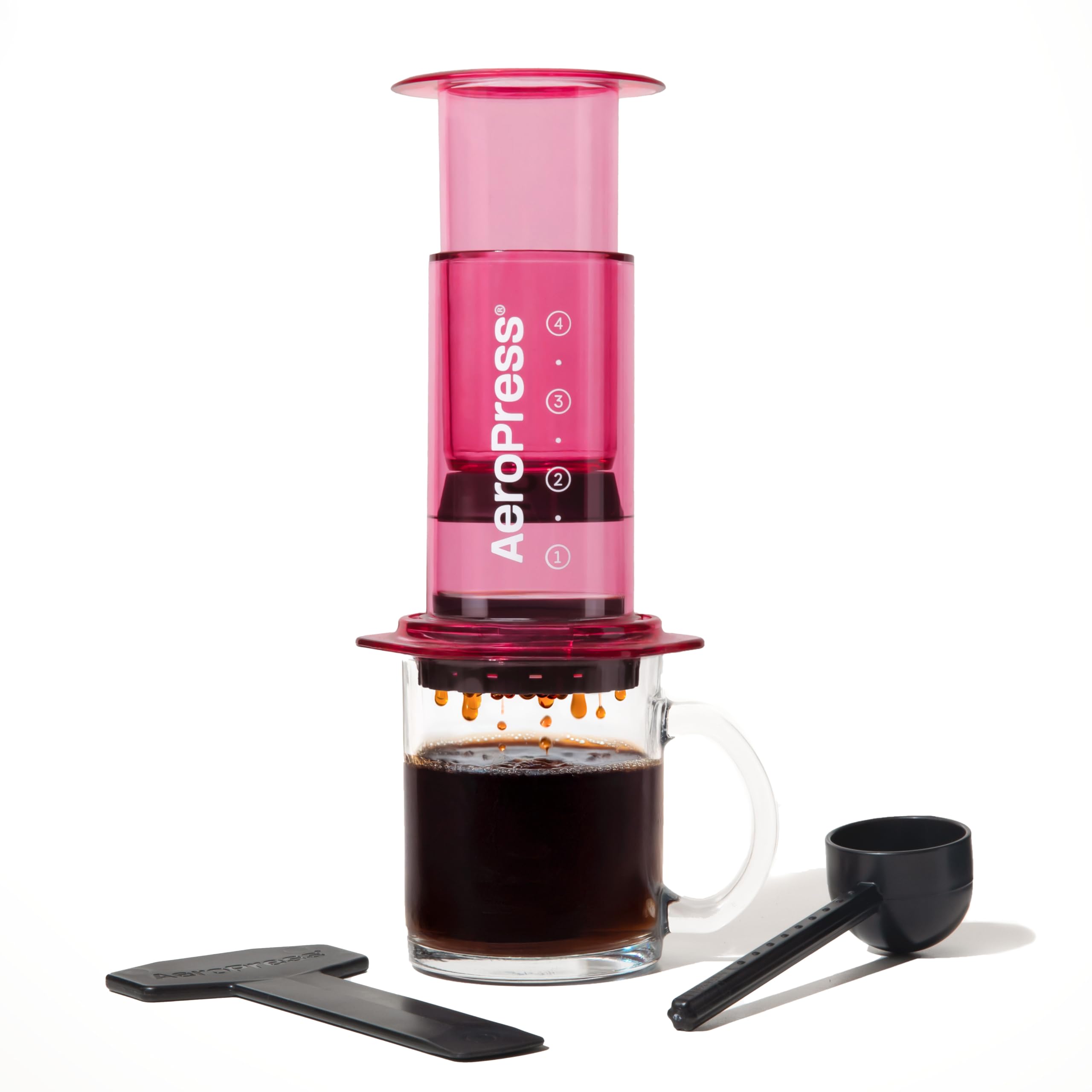 AeroPress Original Coffee Press - All-in-One French Press, Pour-Over & Espresso Style Manual Brewer, 2 Min Brew for Less Bitterness, More Flavor, Small Portable Coffee Maker, Travel & Camping