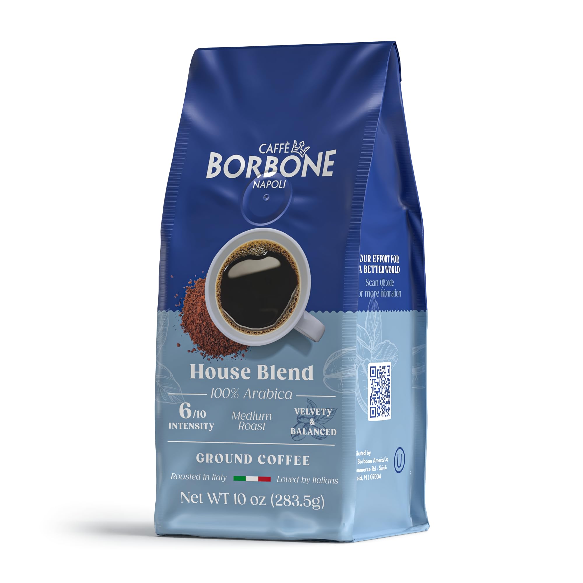 Caffè Borbone Ground Coffee, Crema Classica, Premium Coffee Blend, Full-Bodied, Balanced, Creamy and Smooth Taste, Made in Italy - 8.8 ounce (Pack of 4)