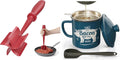 Red Meat Chopper and Blue 46OZ Bacon Grease Container