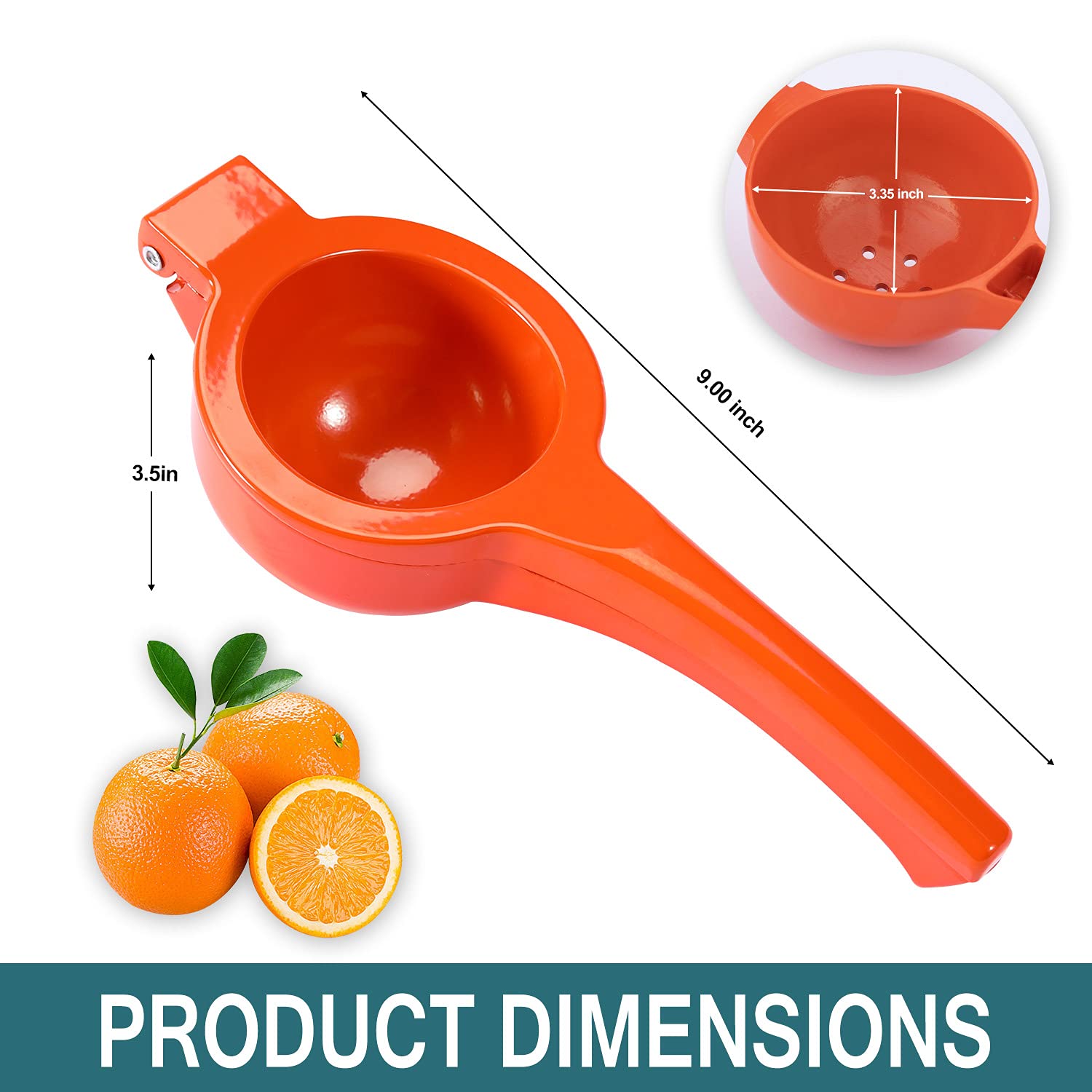 Manual Juicer Citrus Lemon Squeezer, Fruit Juicer Lime Press Metal, Professional Hand Juicer Kitchen Tool(Yellow）