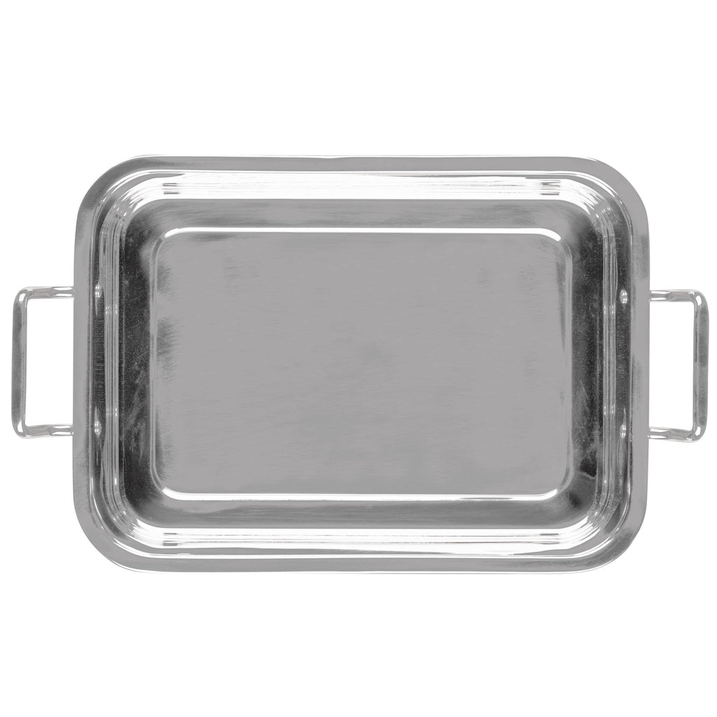 Farberware Bakeware Nonstick Steel Roaster with Flat Rack, 11-Inch x 15-Inch, Gray