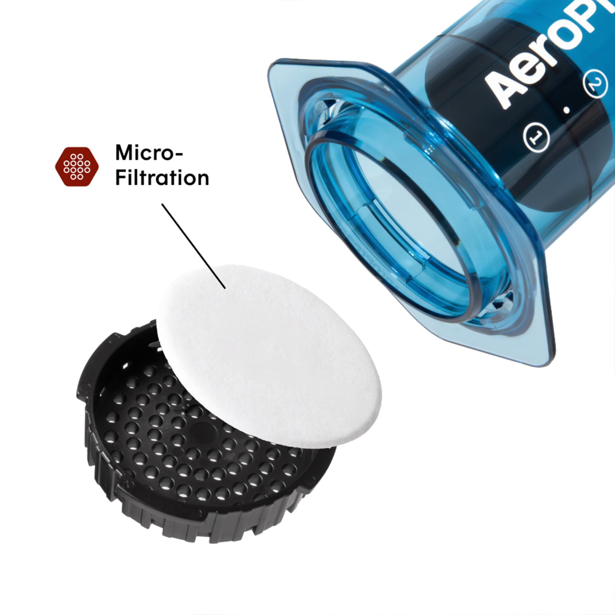 AeroPress Original Coffee Press - All-in-One French Press, Pour-Over & Espresso Style Manual Brewer, 2 Min Brew for Less Bitterness, More Flavor, Small Portable Coffee Maker, Travel & Camping