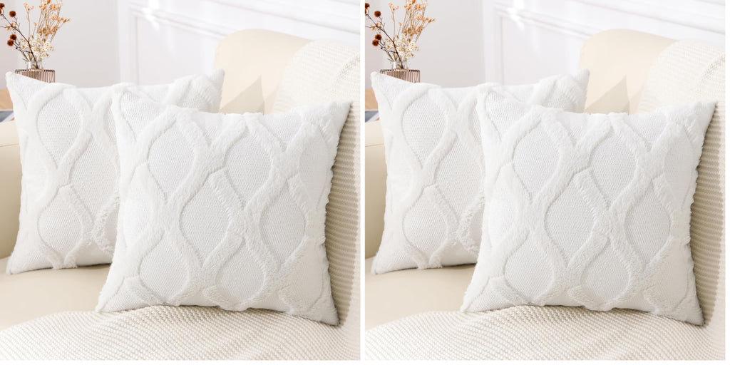 Faux Fur Throw Pillow Covers