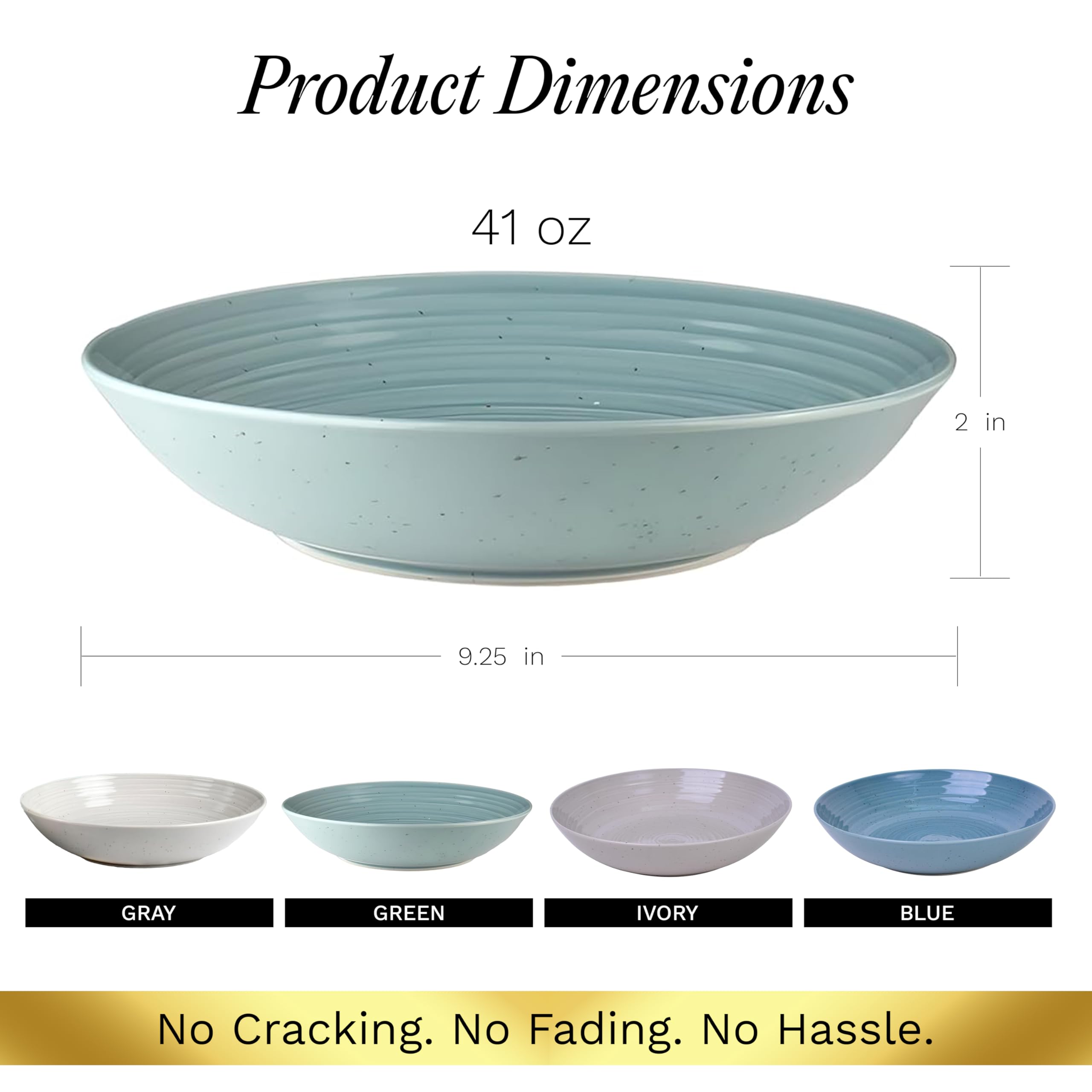 Sango Siterra Painter's Palette 16-Piece Stoneware Dinnerware Set - Service for 4, Ceramic Plates and Bowls Sets, Chip Resistant, Rustic Dishware, Microwave & Dishwasher Safe Kitchen Dishes