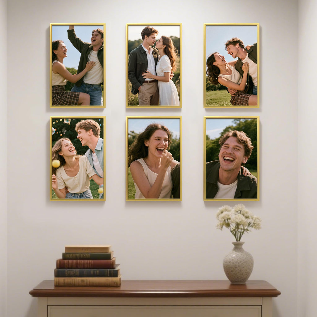 upsimples 12x16 Picture Frame Black 3 Pack, Scratch-Proof Poster Frames 12 x 16 for Photo Gallery - Slide-In Strips, Horizontal or Vertical Wall Mounting