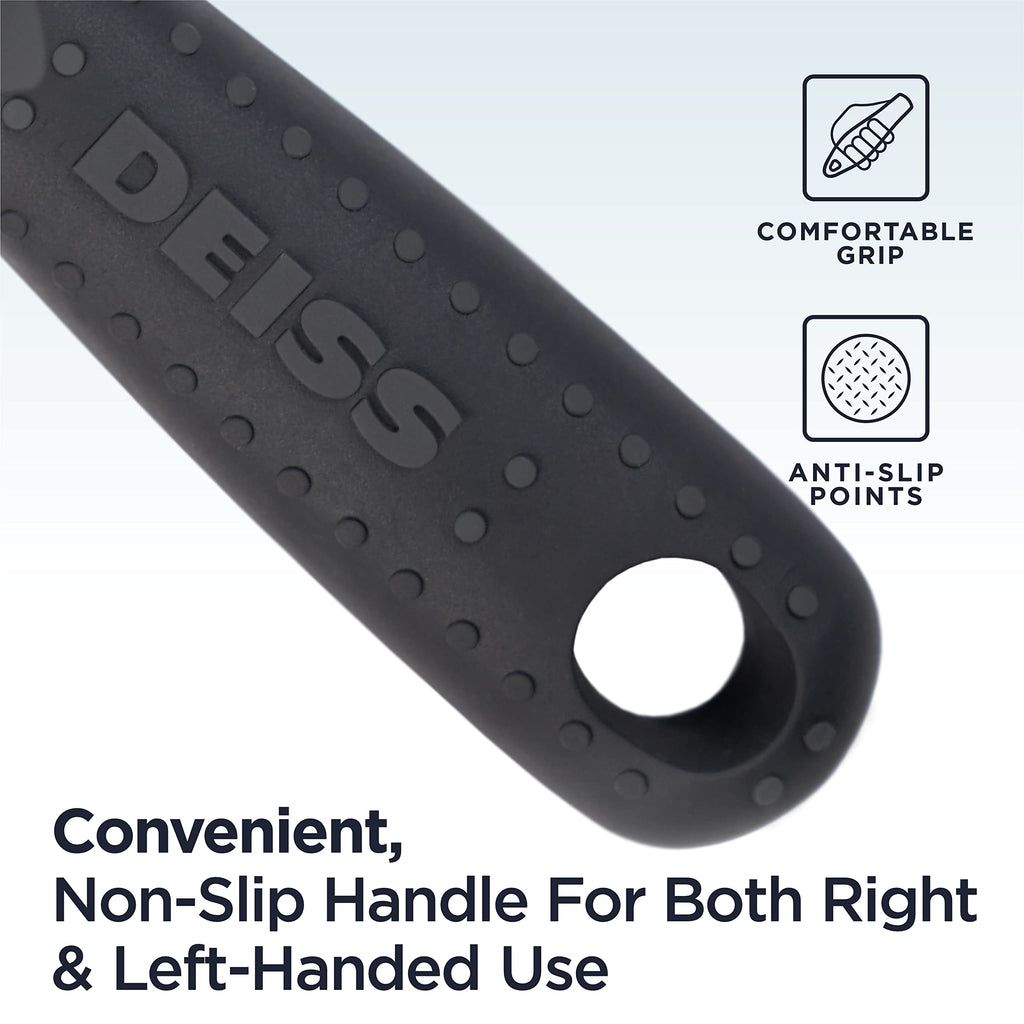 Deiss PRO Swivel Vegetable Peeler - Sharp Stainless Steel Peeler With Easy Non-Slip Hand Grip, Potato Peelers For Kitchen, Fruit, Carrot, Apple, Veggie, Kiwi, Durable, And Dishwasher Safe (ORANGE)