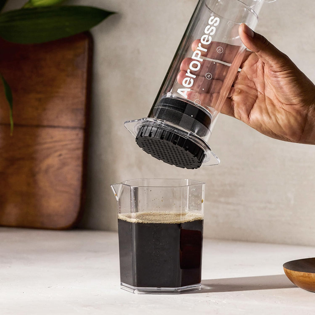 AeroPress Original Coffee Press - All-in-One French Press, Pour-Over & Espresso Style Manual Brewer, 2 Min Brew for Less Bitterness, More Flavor, Small Portable Coffee Maker, Travel & Camping