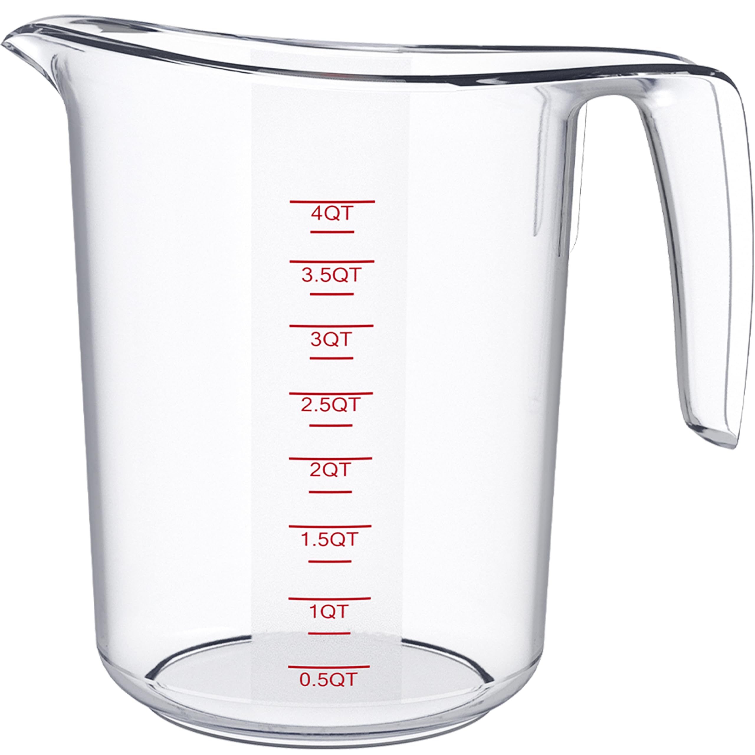 DaYammi Measuring Cups 3-Piece, Unbreakable Food-Grade Plastic Measuring Cup for Dishwasher, 1/2/4-Cup Nesting Liquid Measuring Cups for Prepping, Baking, Cooking, Readable Markings, Clear
