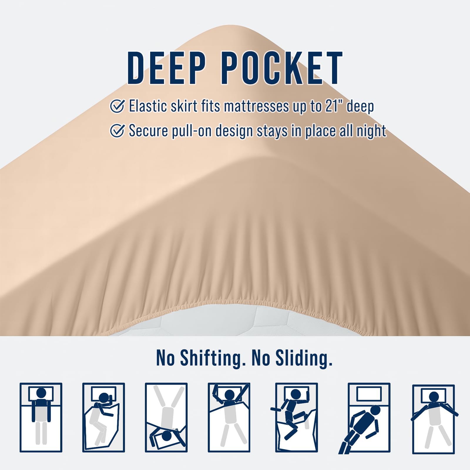 OLANLY Queen Quilted Fitted Mattress Pad – Soft Pillow Top Mattress Topper, Down Alternative Fill, Cooling Comfort Breathable Mattress Cover, Machine Washable Deep Pocket Mattress Protector, White