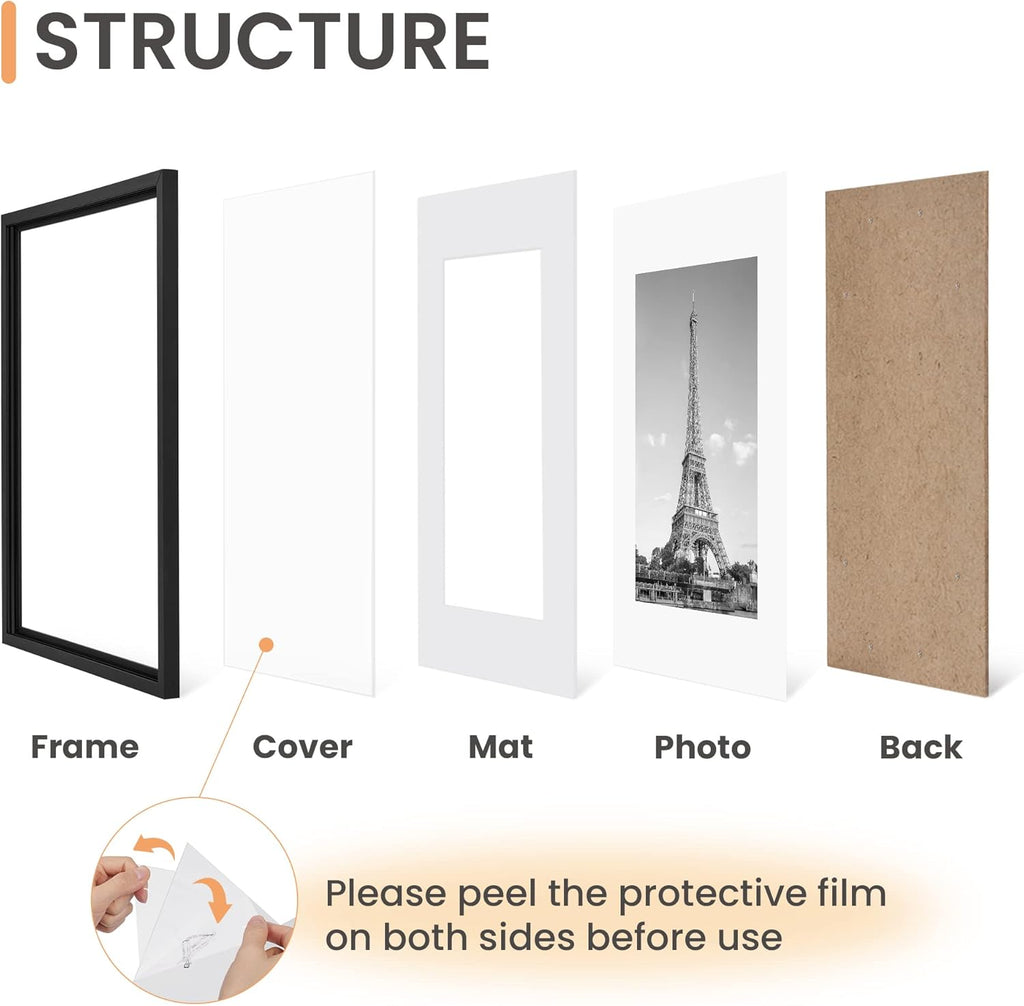 upsimples 1pack PVC 11x17 black bundle with 5pack PVC 11x17 black