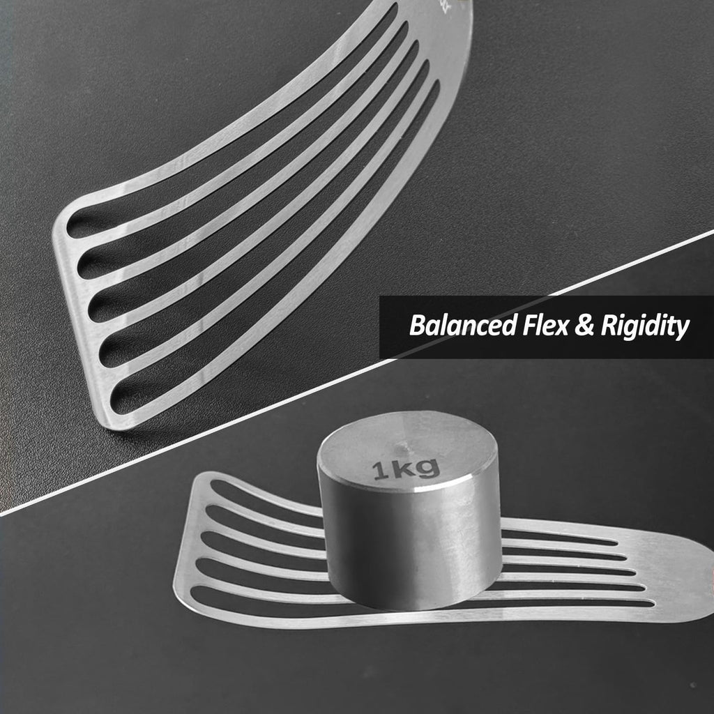 Fish Spatula with Heat Resistant Silicone Handle, Thin & Flexible Slotted Spatula, Great Cooking Utensils for Flipping/Frying/Turning, Curved Stainless Steel Blade 3" x 6", Size 11"