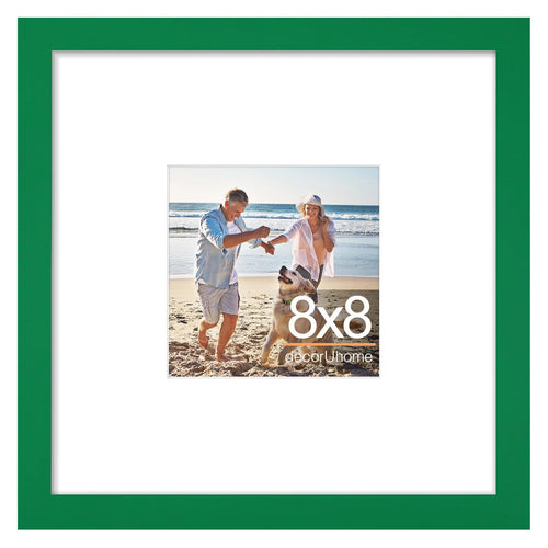 decorUhome 8x10 Picture Frame, Display Pictures 5x7 with Mat or 8x10 without Mat, Wall & Tabletop Display Photo Frame, Black, 1 Pack