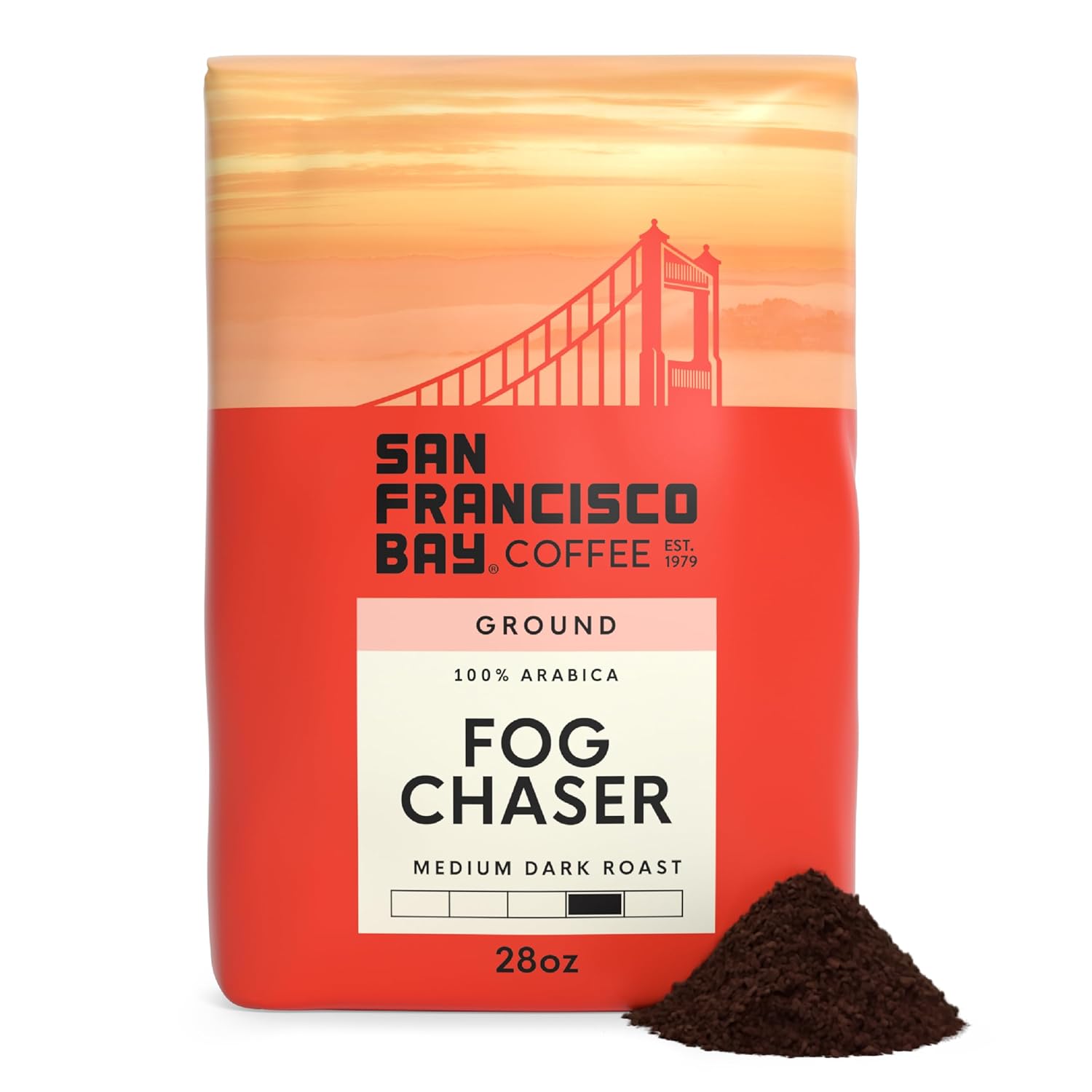 San Francisco Bay Ground Coffee, Bay Bridge Blend (28 oz Bag), Medium Roast Coffee