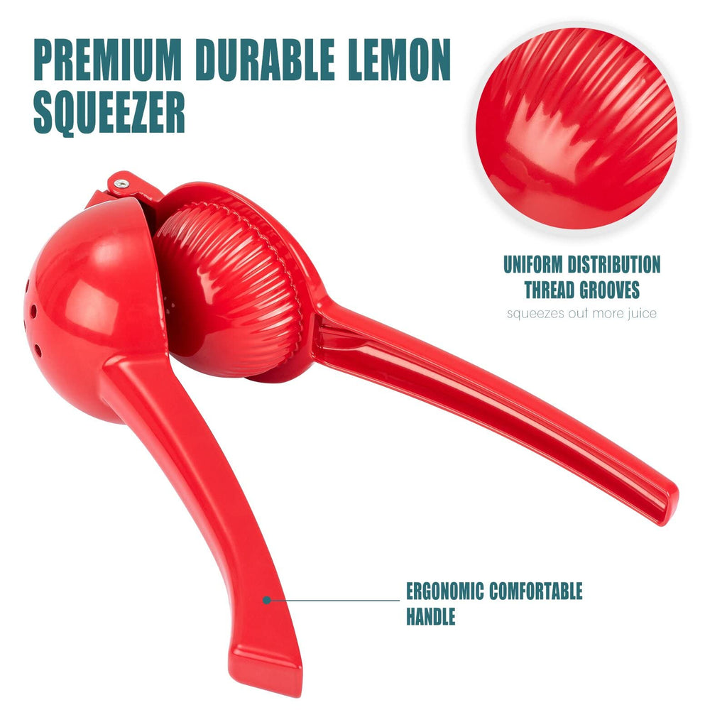 Manual Juicer Citrus Lemon Squeezer, Fruit Juicer Lime Press Metal, Professional Hand Juicer Kitchen Tool(Yellow）