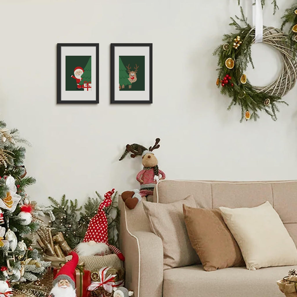 upsimples 8x10 Picture Frame Set of 5, Display Pictures 5x7 with Mat or 8 x 10 Without, Wall Gallery Photo Frames, Black