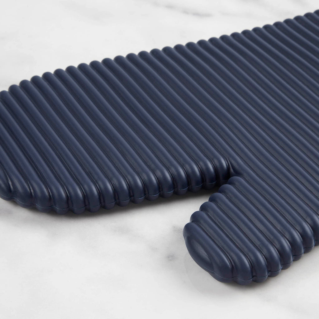 KITCHENAID Ribbed Soft Silicone Oven Mitt 2-Pack Set, 7.5"x13", Milkshake