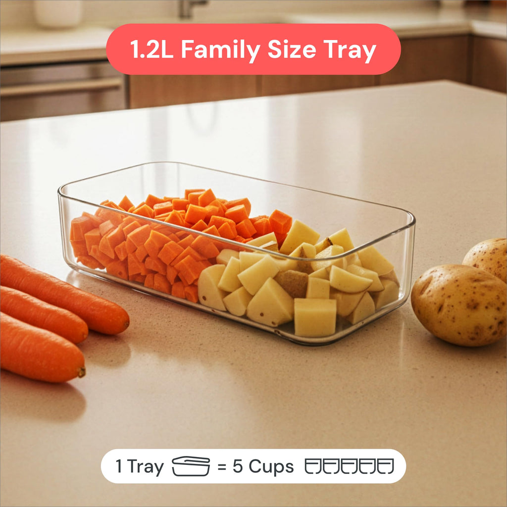 Fullstar Daily Vegetable Chopper and Mandoline Slicer - Kitchen Gadgets - Food Chopper with Container, Veggie Chopper, Fruit Cutter, Onion Dicer, Potato and Tomato Slicer for Salads (2-in-1, Black)