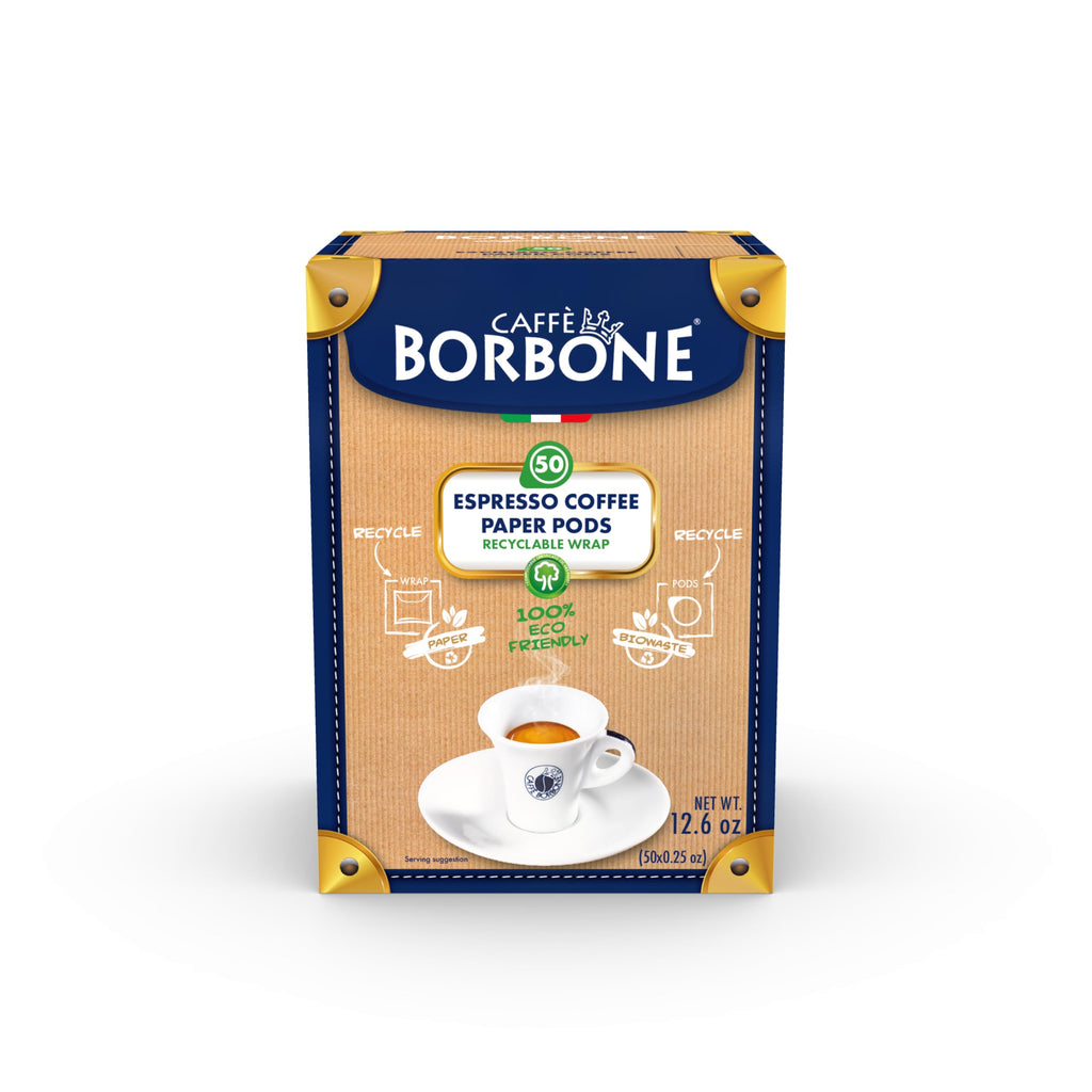 Caffè Borbone Espresso Paper Pods, Blue Blend, Balanced and Full-Bodied, Medium Roast ESE Pods, Authentic Italian Espresso - 150 Count