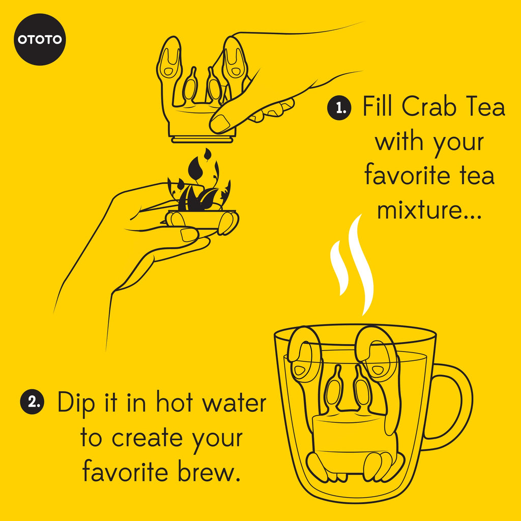 Cute Tea Infuser by OTOTO - Loose Leaf Tea Steeper, Tea Accessories, Tea Diffusers, Tea Infuser for Loose Leaf Tea, Tea Strainers, Cute Gifts, Tea Gift Set, Kitchen Gifts, Cooking Gadgets