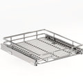 2-Tier Kitchen Cabinet,Pull Out Cabinet Organizer,Shelf and Drawer Organizer Slide Out Pantry Storaqe Basket in Multiple Sizes (12" W x21 D)