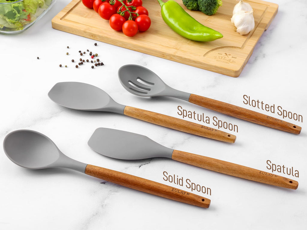 Zulay Kitchen 5 Piece Silicone Utensil Set