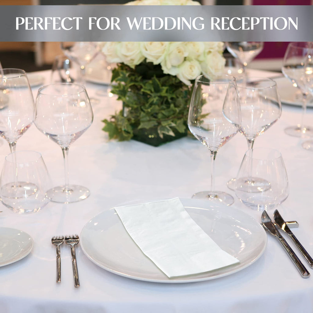 Vplus 600 Pack Paper Napkins Guest Towels Disposable Premium Quality 3-ply Dinner Napkins Disposable Soft, Absorbent, for Kitchen, Wedding, Parties, Dinners or Events(Gold)