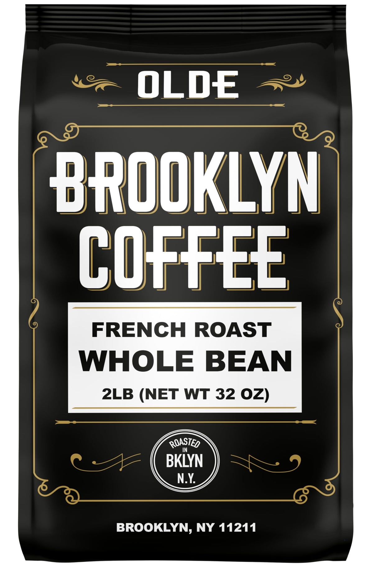 BROOKLYN COFFEE Whole Bean, Italian Dark Roast (2lb) Extra Strong, Delicious Taste, Heavenly Aroma - Fresh Bulk Coffee Beans Roasted Weekly in NYC