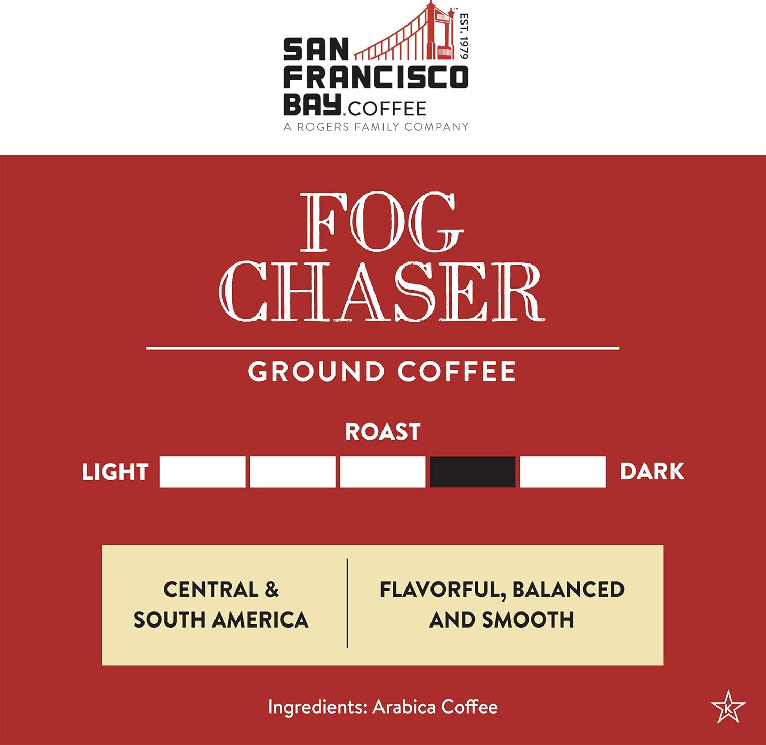 San Francisco Bay Ground Coffee, Bay Bridge Blend (28 oz Bag), Medium Roast Coffee