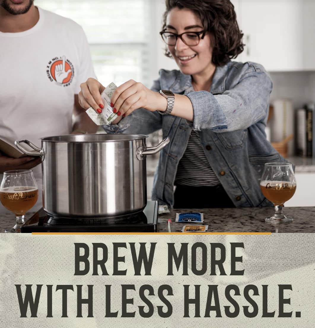 Craft A Brew - American Pale Ale - Beer Making Kit - Make Your Own Craft Beer - Complete Equipment and Supplies - Starter Home Brewing Kit - 1 Gallon