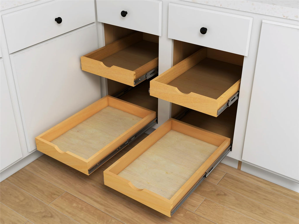 Elysian Under Desk Drawers 30" W × 21" D Add-on Drawers for Under Desk or Cabinet, Multipurpose Drawer Storage for Office Supplies, Smooth Pull Out Cabinet Organizer