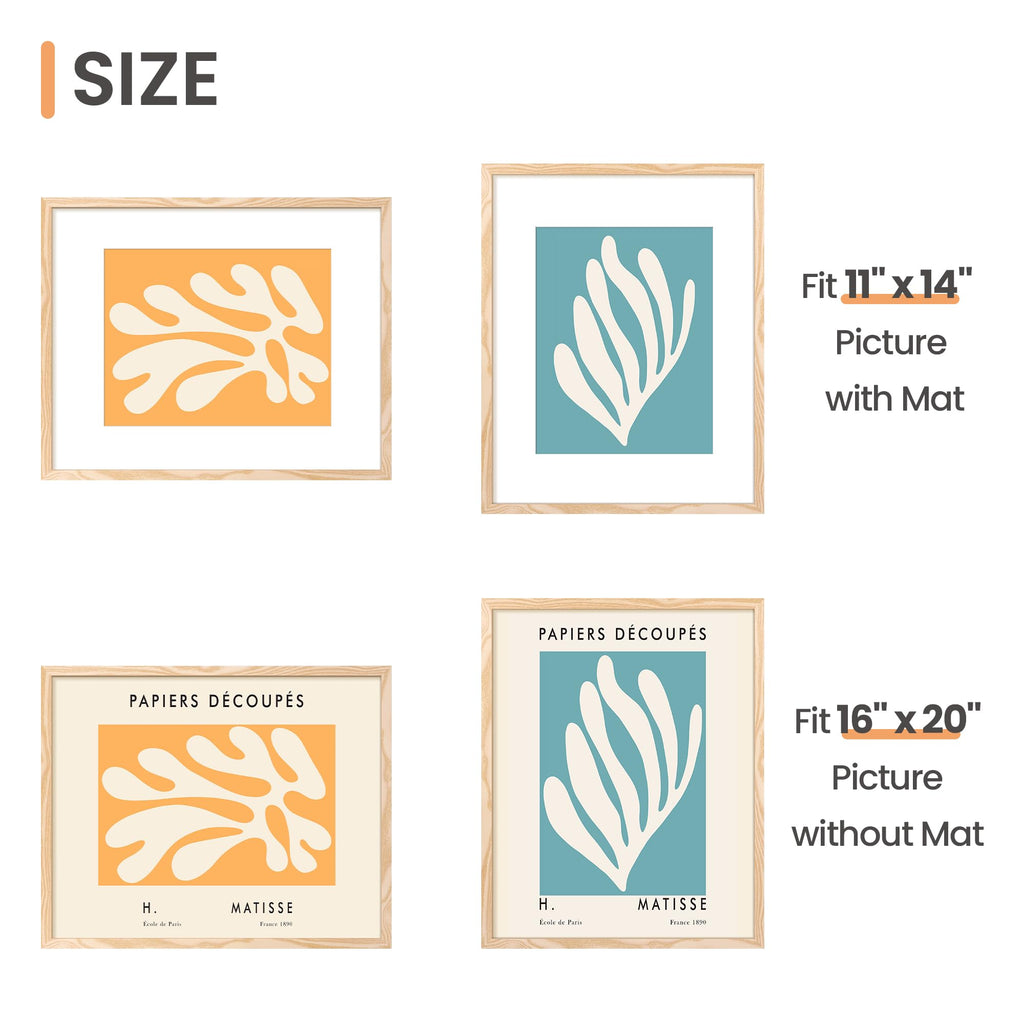 upsimples 8x10 Picture Frame Set of 5, Display Pictures 5x7 with Mat or 8 x 10 Without, Wall Gallery Photo Frames, Black