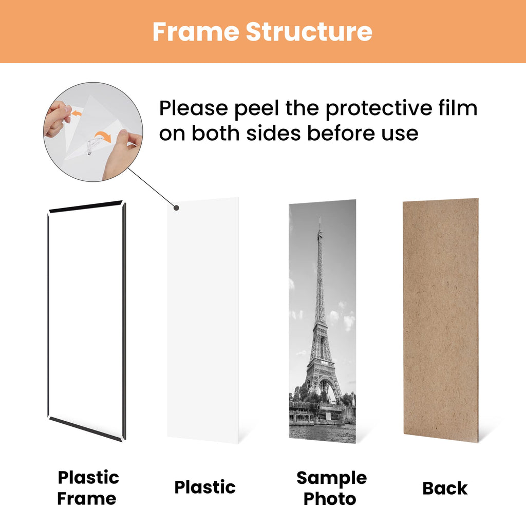 upsimples 12x16 Picture Frame Black 3 Pack, Scratch-Proof Poster Frames 12 x 16 for Photo Gallery - Slide-In Strips, Horizontal or Vertical Wall Mounting