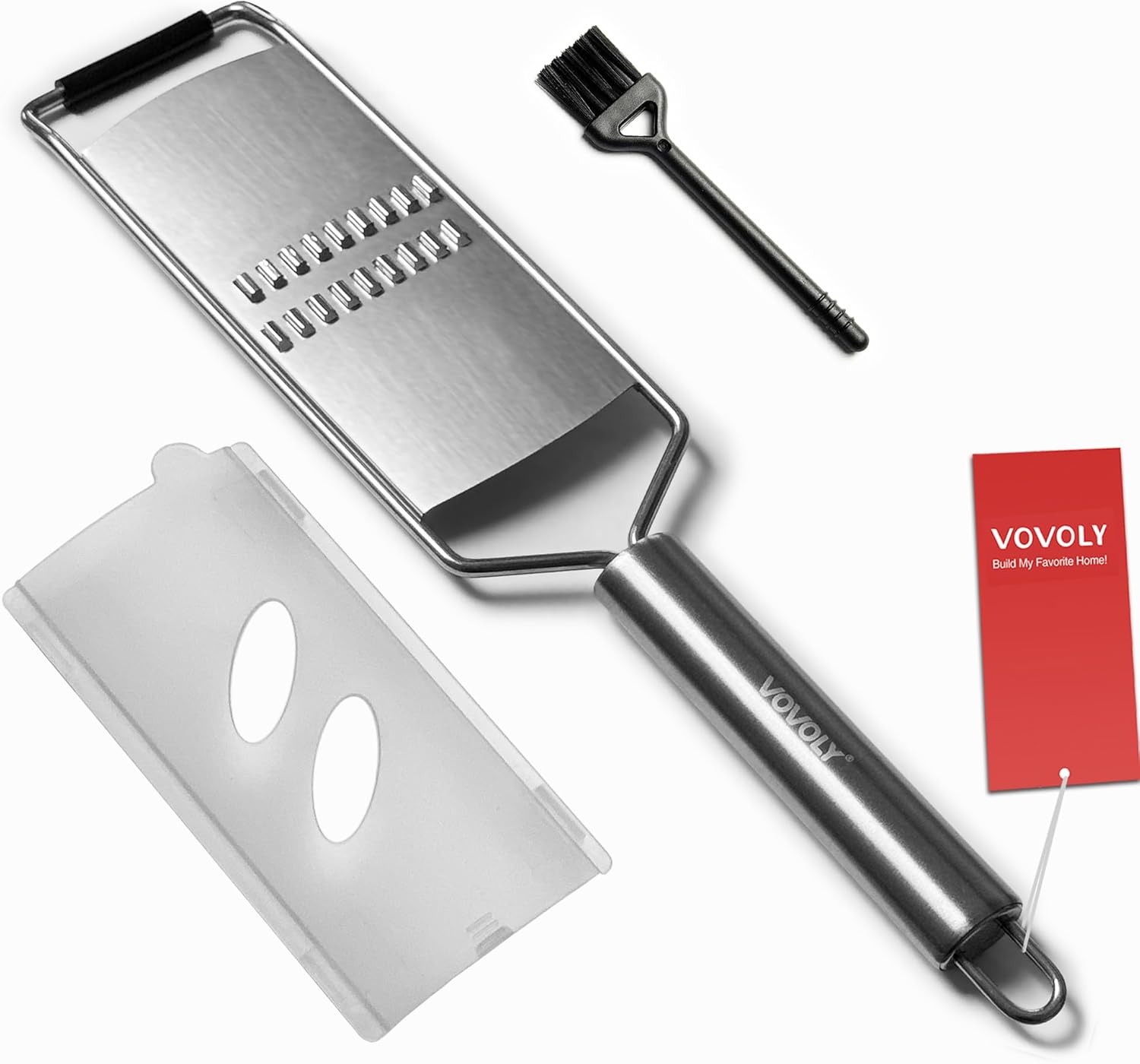 Julienne Vegetable Grater, Handheld Carrot Shredder, Ultra-Sharp Stainless Steel Julienne slicer, Mess-Free Grating - Dishwasher Safe