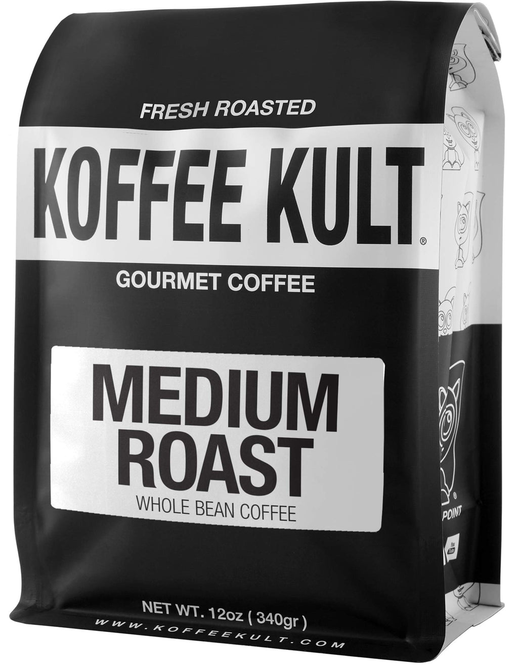 Koffee Kult Koffee Kult Medium Roast Smooth and Flavorful Medium Roast Coffee Beans- Perfect for a Relaxing Cup Anytime (Medium Roast, 32oz)