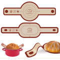 Silicone Bread Sling for Dutch Oven, 2 PCS Red Non-Stick & Reusable Bread Baking Supplies with Extra Long Handles, Easily Transfer Sourdough, Dishwasher Safe, Round