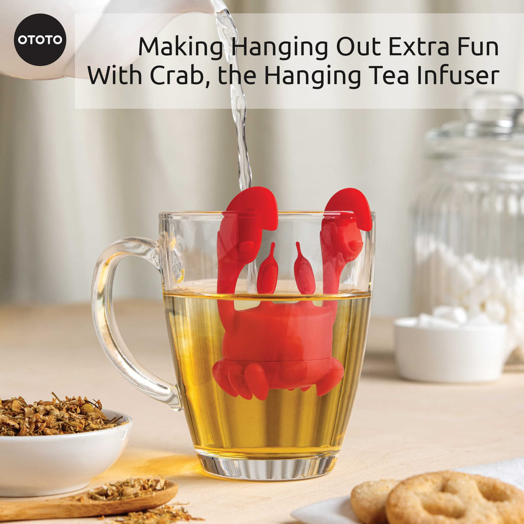 Cute Tea Infuser by OTOTO - Loose Leaf Tea Steeper, Tea Accessories, Tea Diffusers, Tea Infuser for Loose Leaf Tea, Tea Strainers, Cute Gifts, Tea Gift Set, Kitchen Gifts, Cooking Gadgets