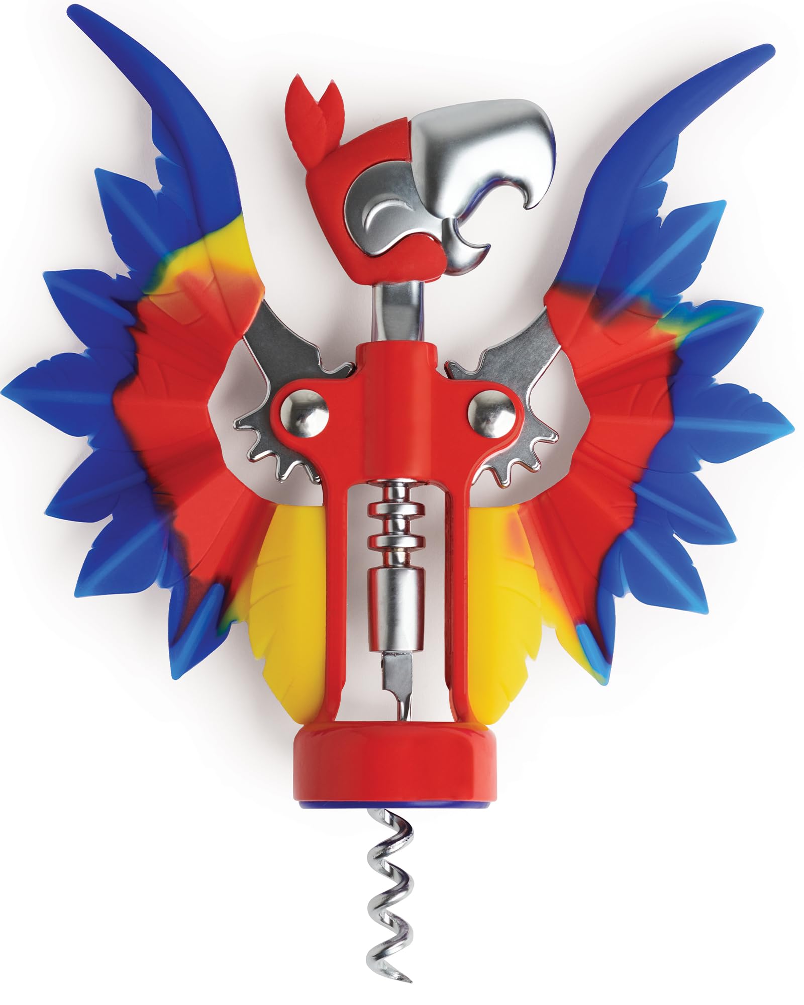 OTOTO Vino Spooky Bat 2-in-1 Wine & Beer Opener, Corkscrew & Bottle Opener - Goth Wine Accessories & Gifts for Wine Lovers
