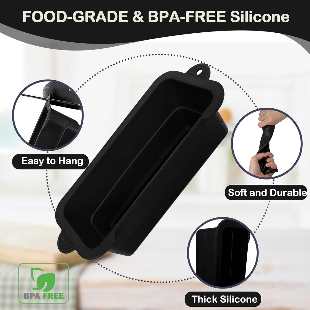 Silicone Grease Cup Liners for Blackstone 36 28 22 17 Inch Griddle, 2 Pack Reusable Grease Catcher Liner Grill Grease Tray Accessories for Blackstone