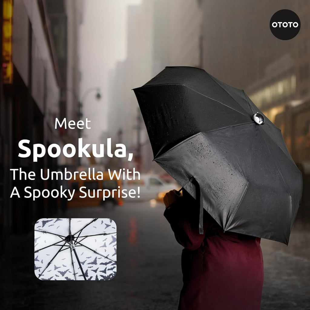 OTOTO NEW! Spookula Vampire Folding, Collapsible, Umbrella, Unique, Goth Accessories, Witchin Pastry Brush and Baking Spatulas - Silicone Heat Resistant and Basting Brush,