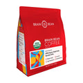 Brain Bean Organic Coffee – USDA Certified Organic Whole Bean Medium Roast – Premium Specialty Coffee – Fresh Roasted for Rich Aroma & Smooth Balanced Flavor – 16 oz