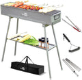 WILLBBQ Charcoal Grills (31.6x7.1x5.1 inch With Accessories) and Grill Storage Bag