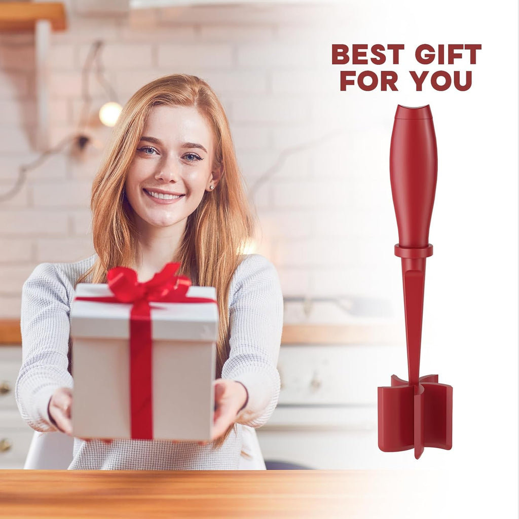 Red Meat Chopper and White Bacon Grease Container