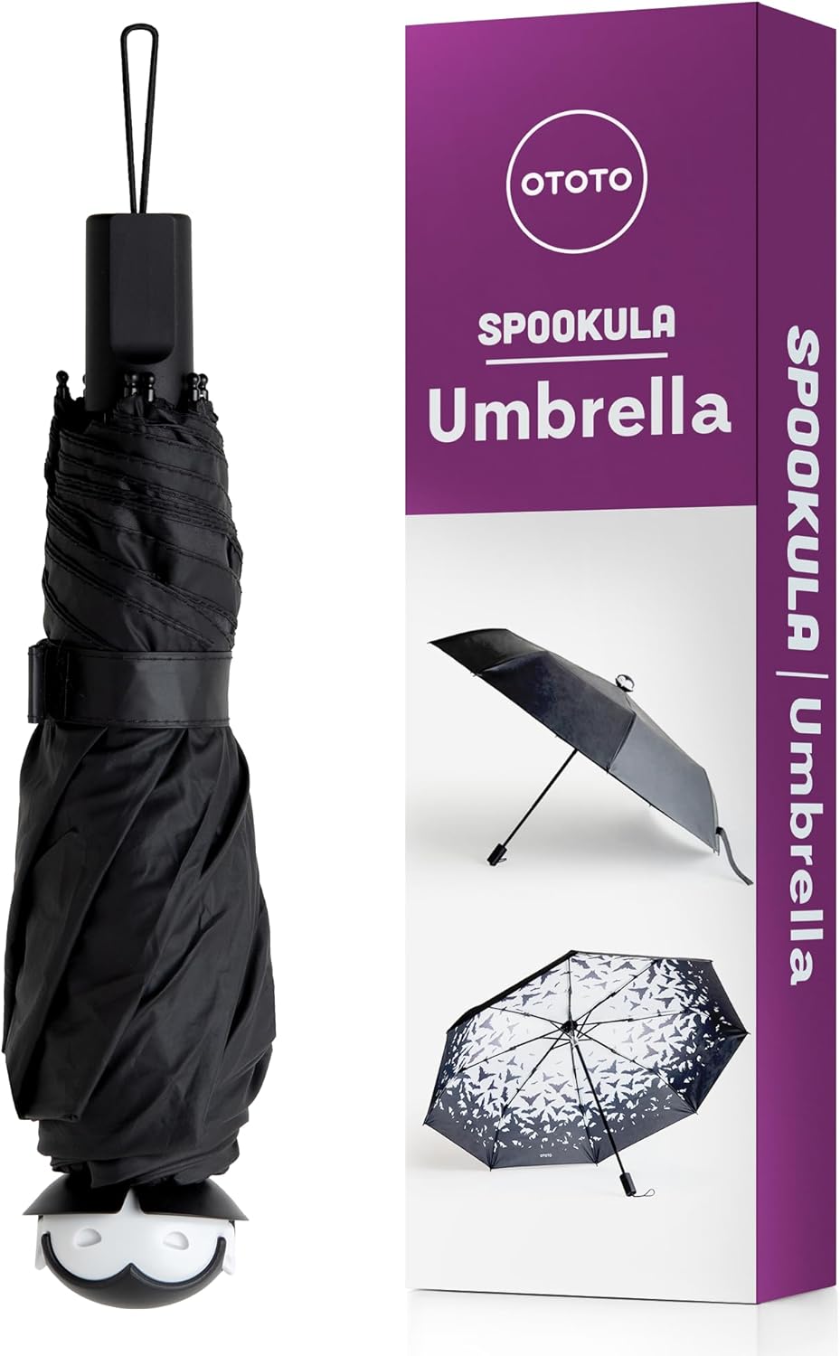 OTOTO Bundle of 2 NEW! Spookula Vampire Umbrella Unique Umbrella & NEW!! Elizabat Kitchen Scissors Cute Bat Kitchen Shears