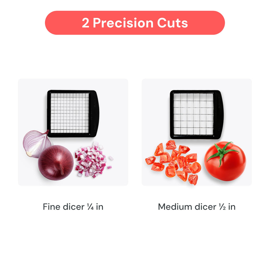 Fullstar The Original Pro Chopper - Vegetable Chopper and Spiralizer, Food Chopper with Container, Fruit Slicer, Kitchen Gadgets & Gifts, Home Essentials (4 in 1, White)