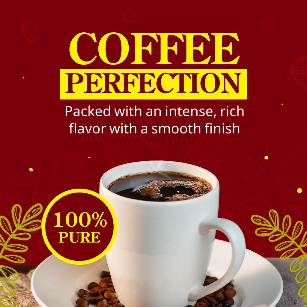 El Coquí Dark Roast Espresso Ground Coffee, Rich, Ground Coffee, Authentic Puerto Rican Style Coffee, Vacuum Sealed, Ground Espresso Beans, 6 oz (4 pack)