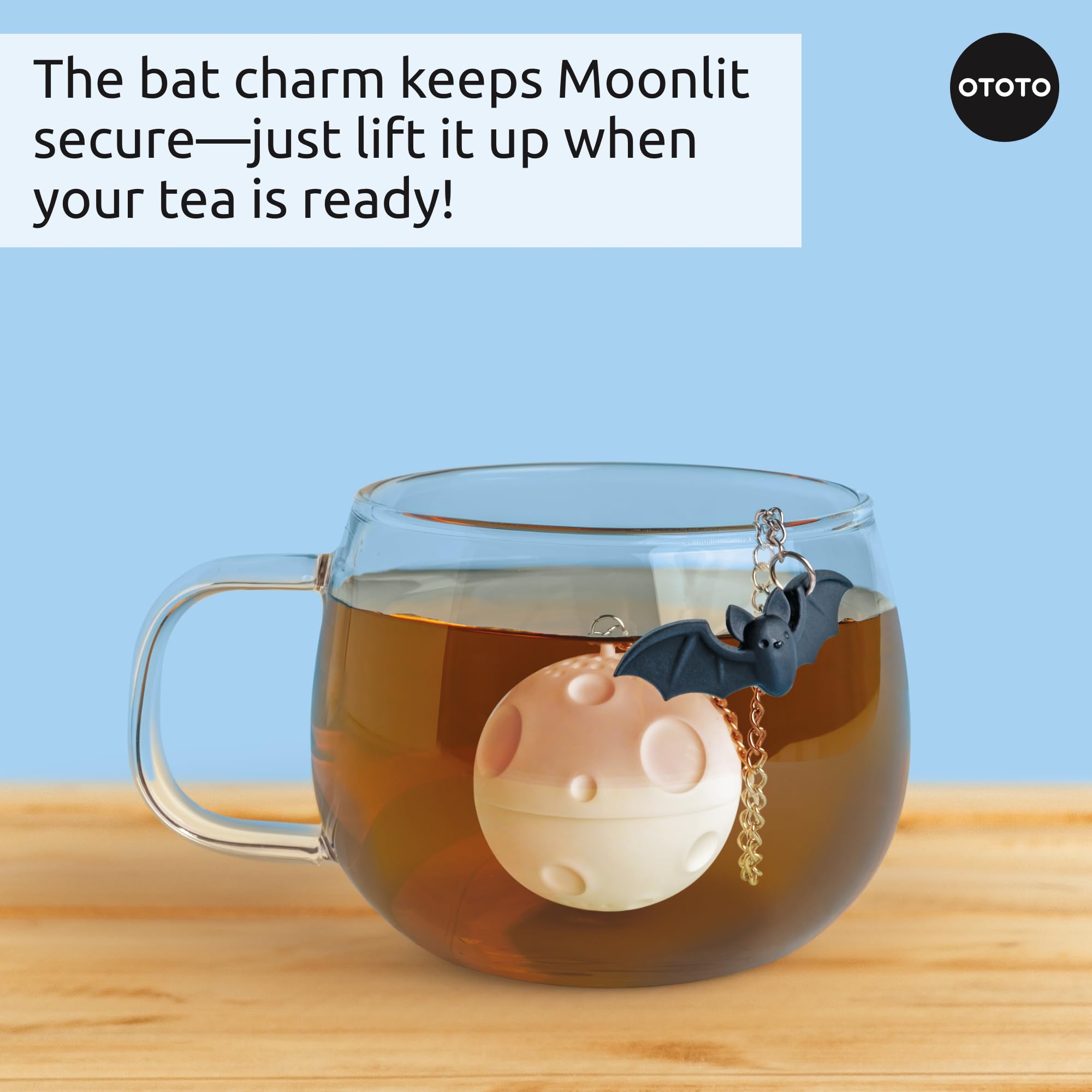 Cute Tea Infuser by OTOTO - Loose Leaf Tea Steeper, Tea Accessories, Tea Diffusers, Tea Infuser for Loose Leaf Tea, Tea Strainers, Cute Gifts, Tea Gift Set, Kitchen Gifts, Cooking Gadgets