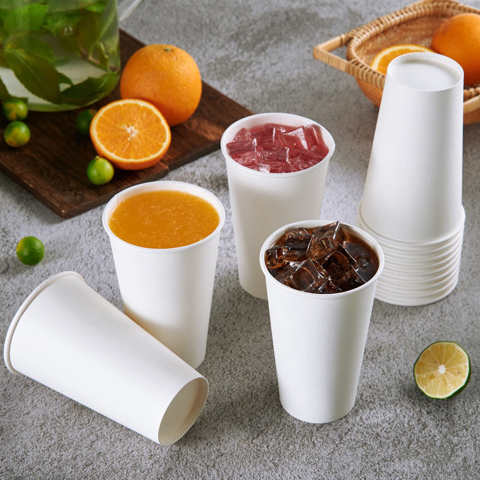 Vplus 500 Pack 12 OZ Paper Coffee Cups, Disposable 12 OZ Coffee Cups With Lids, Cold/Hot Drinking, For Home, Traveling, Stores, Office, And Events