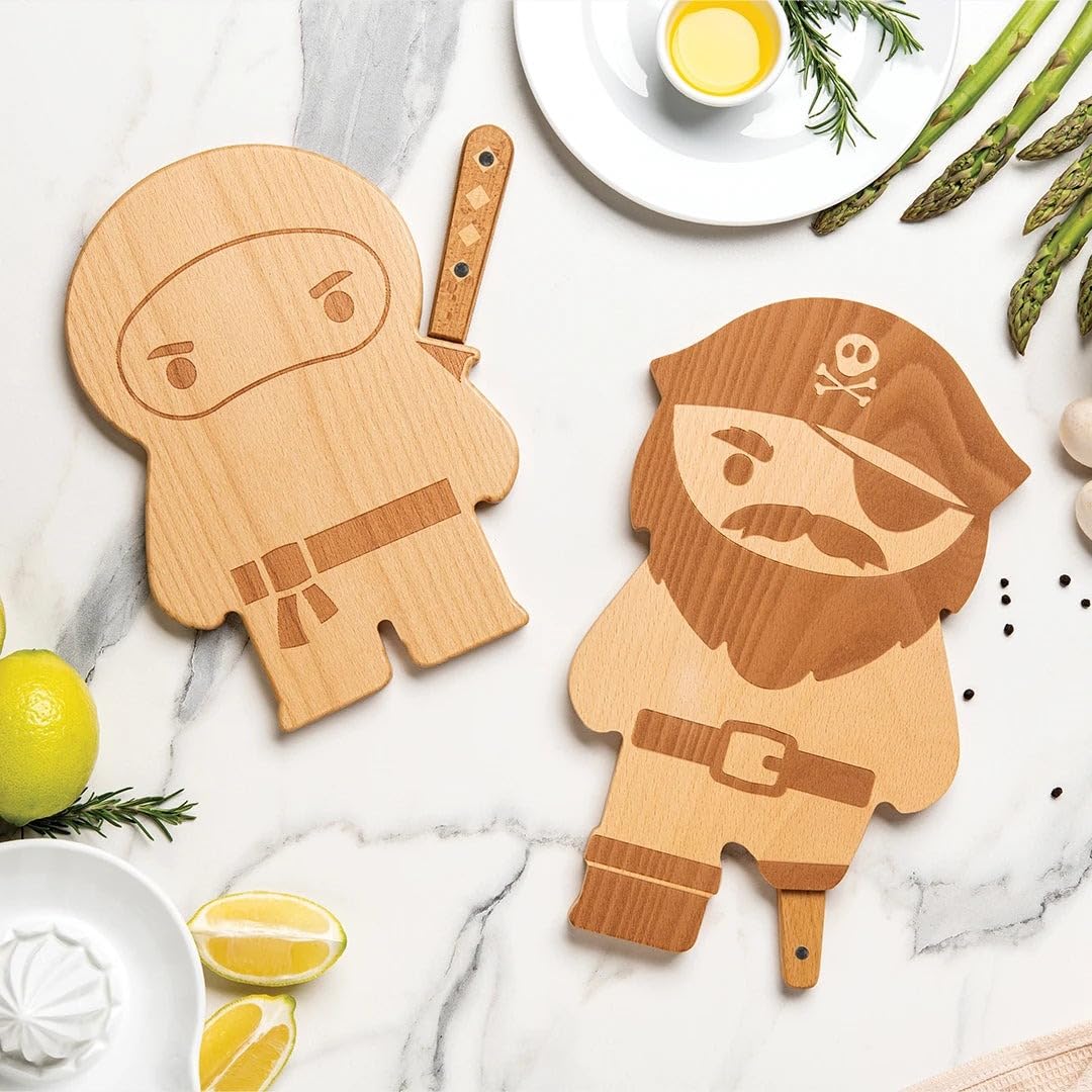 OTOTO Cutting Board - Wooden & Plastic Cutting Boards for Kitchen, Fun & Spooky Kitchen Gadgets, Housewarming & Goth Gifts, Dishwasher Safe (Bat, Plastic)